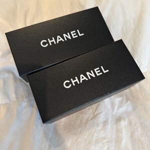 CHANEL Black and White Logo Gift Boxes